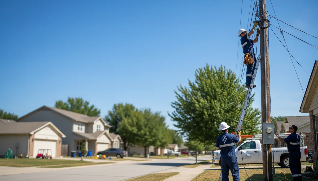 Residential electrician providing installation services in Ashfield, PA